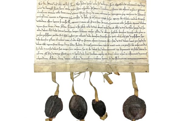 Deze oorkonde uit 1228 werd aangekocht om de Abdijmuseumcollectie te verrijken.